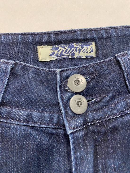 Hudson Bootcut Jeans Mid Rise Dark Wash Stretch Denim Women’s 26 Made in USA - Picture 6 of 10